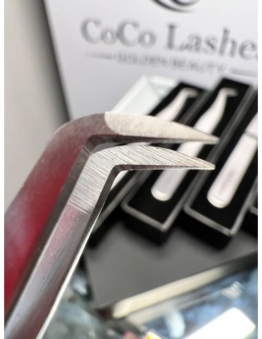 Pęseta do rzęs CoCo Slim Volume - Golden Beauty Lashes