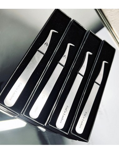 Pęseta do rzęs CoCo Slim Volume - Golden Beauty Lashes