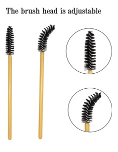 Złote szczoteczki do rzęs (50 szt.) - Golden Beauty Lashes
