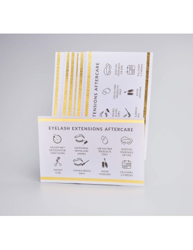 Small Eyelash Extension Aftercare Leaflets 20 pcs