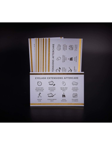 Small Eyelash Extension Aftercare Leaflets 20 pcs