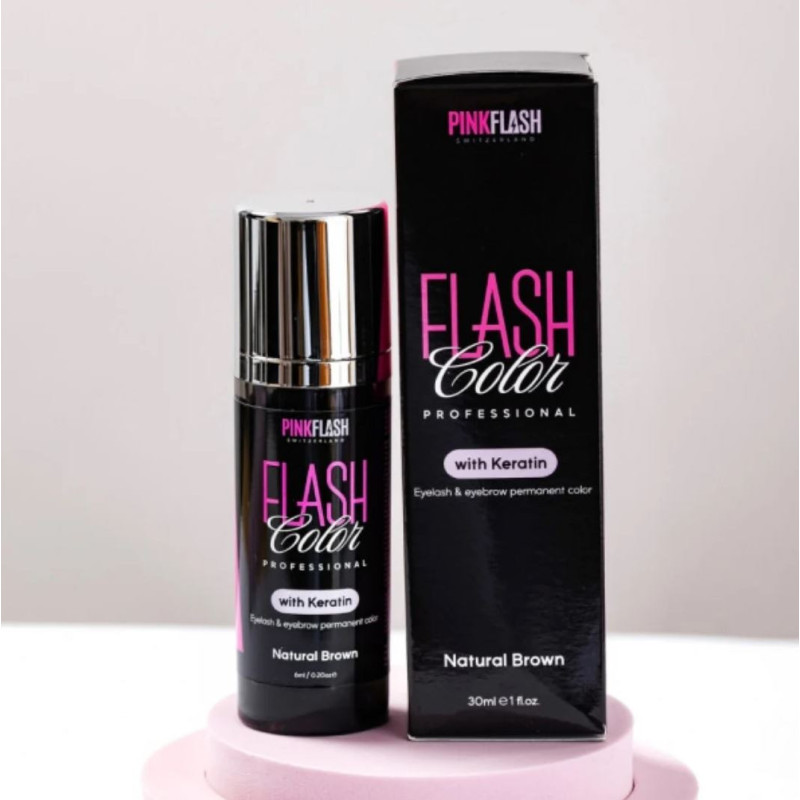 Pink Flash Colour with Keratin 2in1 Blue Black