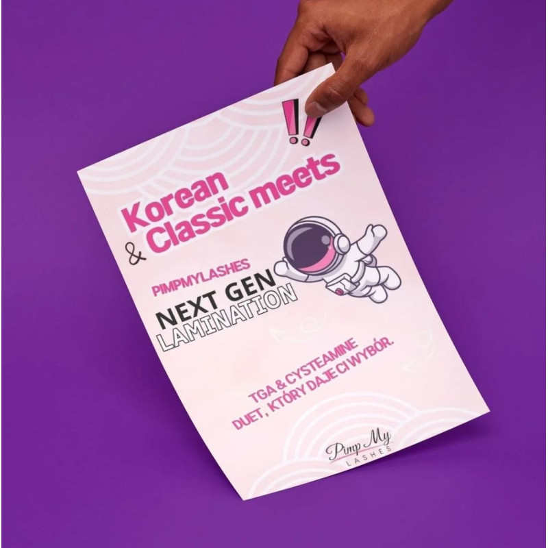 NEXT GEN Lash & Brow Lamination Sachet Kit with Leaflet (PL language) – Korean & Classic meets Pimp My Lashes