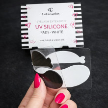 White Silicone Double Eye Patches (Upper & Lower Lid)