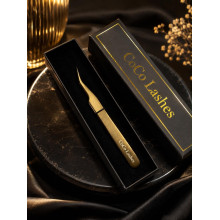 Gold Curved 15° Tweezer