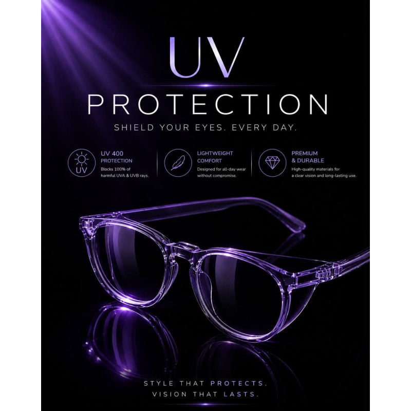 UV/Led Purple Glasses