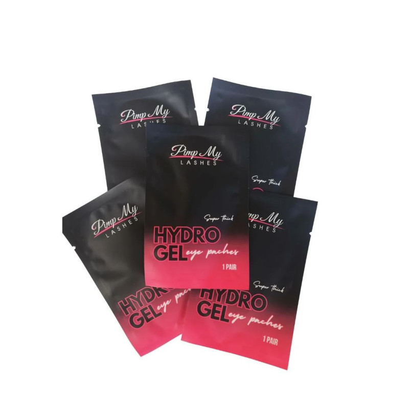 Black UV Hydrogel Eye Pads Pimp My Lashes 10 pcs