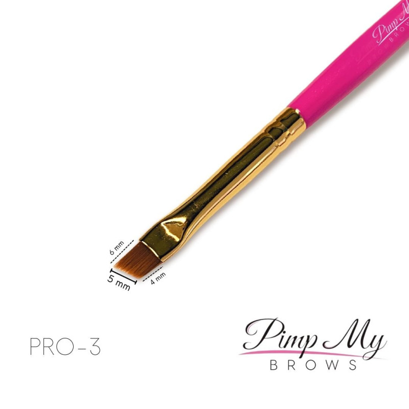Pimp My Brows PRO 3 | Slim Angled Precision Brow Brush