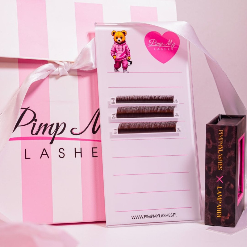 Mini J 0.10 MIX Bottom/Short Lashes, EPIC LASH LINE Savanna Night, LAMPARDI x Pimp My Lashes