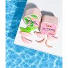 ZOLA ROUND CURL PINK & GREEN SHIELDS